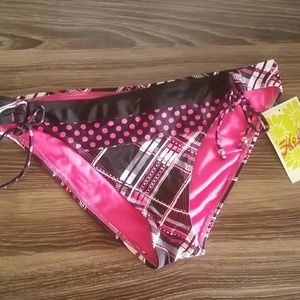 Neon fushia bikini bottoms